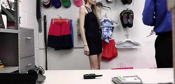  Milf shoplifter has no choice but to pleasure the officers big cock